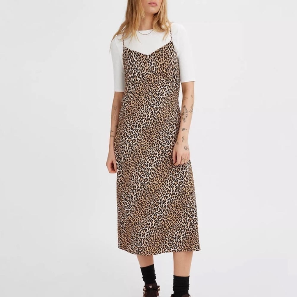 Levi's Animal Print Midi Dress